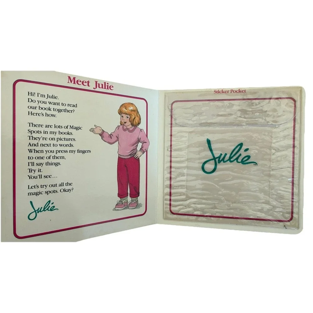 Julie Worlds Most Intelligent Talking Doll 1987 Worlds of Wonder Box Works *flaw